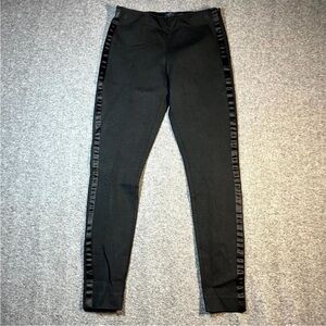 ⭐Polo by Ralph Lauren Black Leggings with Satin Trim Tuxedo Style